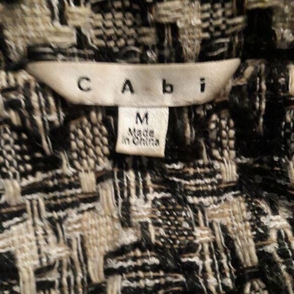 CAbi Faux Suede Perforated Scalloped Hem Asymmetrical Jacket Sz M - Picture 3 of 12